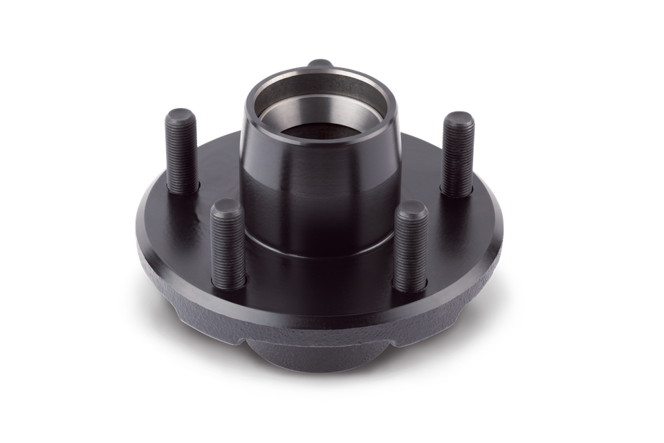 134332 - Idler Hub with Races & Wheel Studs - 2,200-lb. Axles, 5 on 4-1/2" Bolt Pattern, 1/2" Stud Size (Bulk Pallet)