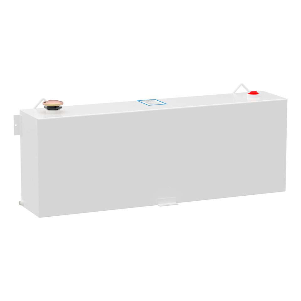 ST-45-R-W - White 45-Gallon Rectangle Steel Transfer Tank