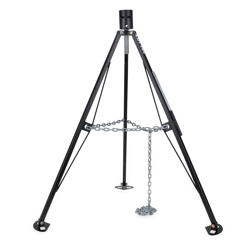48855 - Eaz-Lift King Pin Camper/ RV Tripod Fifth Wheel Stabilizer – Adjustable Height from 38 1/2″ to 50″ – 5,000 lb Load Capacity – Folds for Easy RV Storage and Organization