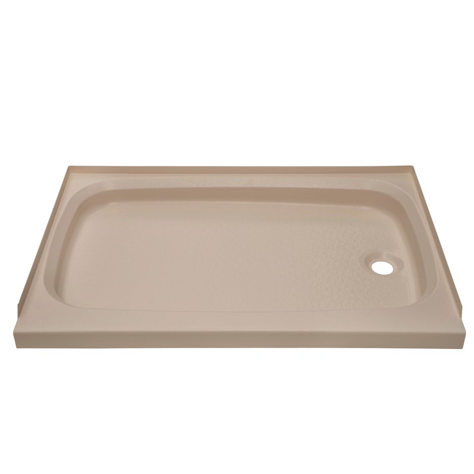 209496 - RV Shower Pan with Right Drain - 24" x 36" Parchment