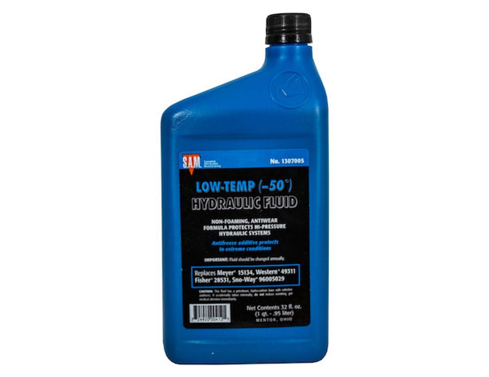 1307005 - SAM Low-Temperature Blue Hydraulic Fluid (1 Quart Bottle)