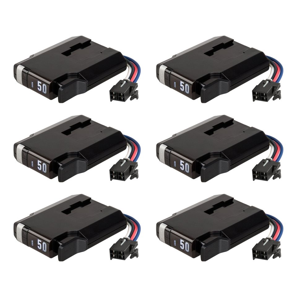 511466 - TriFlex NEXT Proportional Inertia Electric Trailer Brake Controllers, Fully Adjustable, Low Profile, 2-4 Axles, Plug-and-Play - 6-Pack