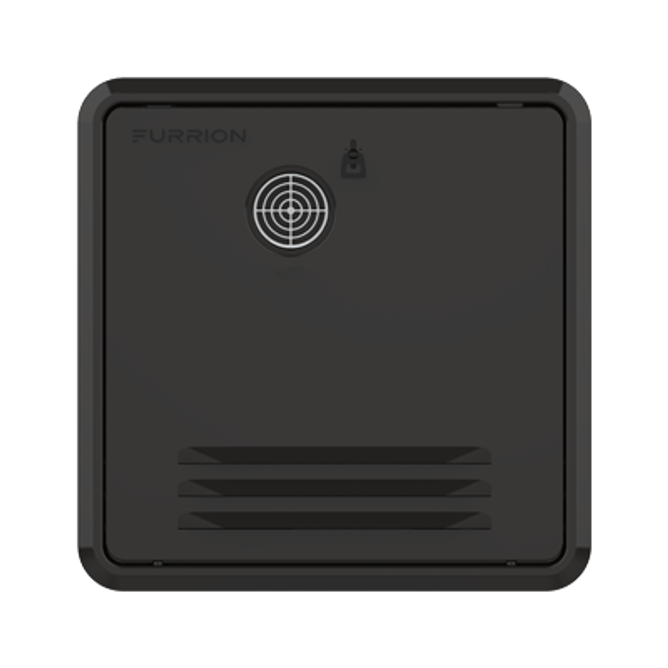 2021124010 - 16.1" x 16.1" Black Retrofit Door for Tankless RV Water Heating System #FWH09EA-BL-AM