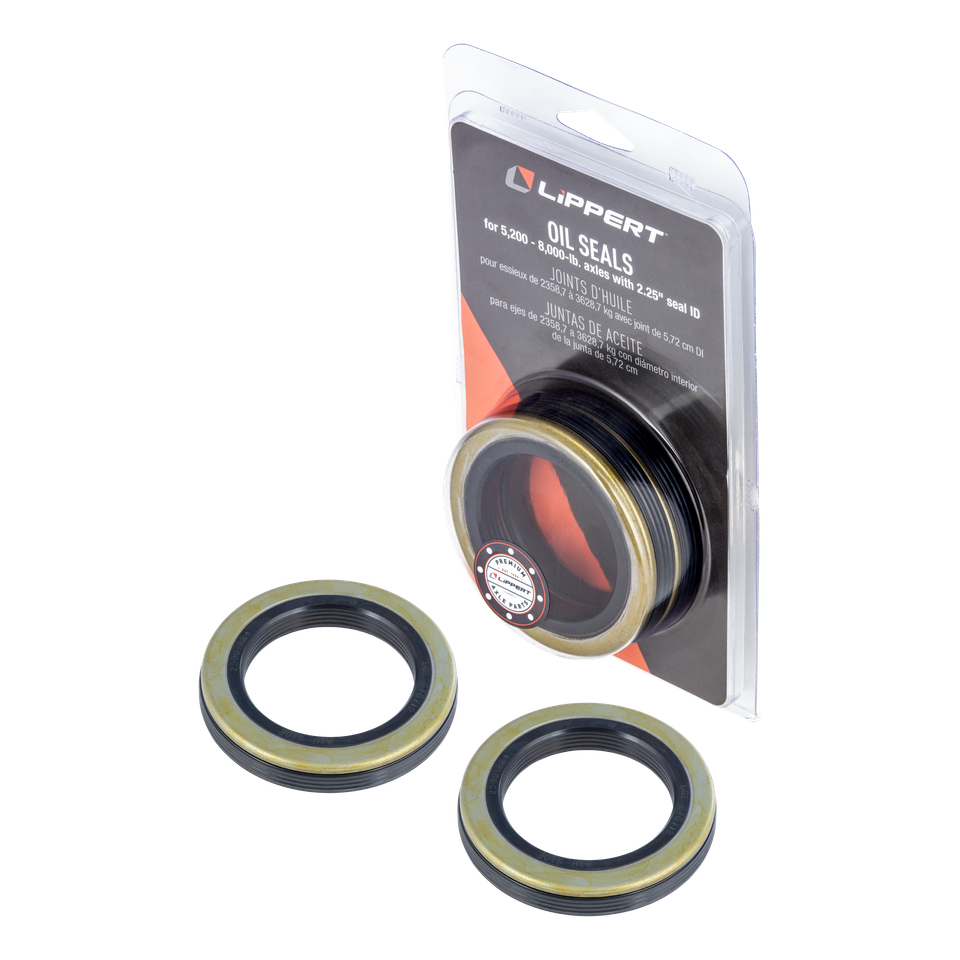 2023134018 - Unitized Oil Seal - 5,200-8,000-lb. Axles, 2.25" Spindle Shaft Diameter, 3.371" Hub Bore Diameter (2-Pack)