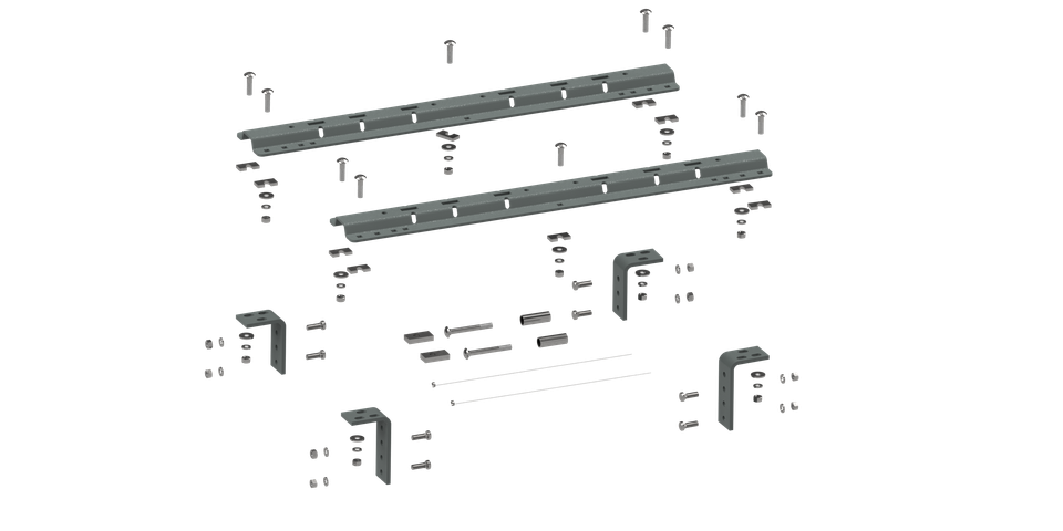 RVR3200 - Universal Mounting Rails For 5th Wheel Hitches