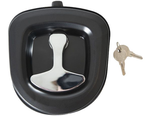LL9000 - Die-Cast Flush-Mount Compression Latch with lock cylinder, key set, and gasket