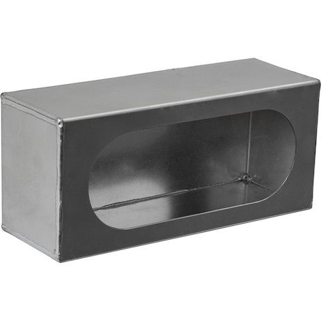 LB383ALSM - Single Oval Light Box Smooth Aluminum