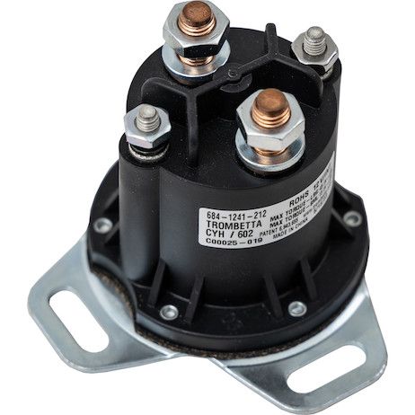 1306319 - Snow Plow Motor Relay Solenoid, 12V, 90° Flat Bracket - Fits Western®/Fisher®/SnowEx® 52290