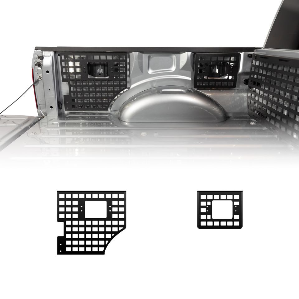 195111 - Truck Bed Molle Panels - Driver Side Panel Fits Ford F150 2015-2020 6'7'' Bed - 2015-2020 Ford F-150