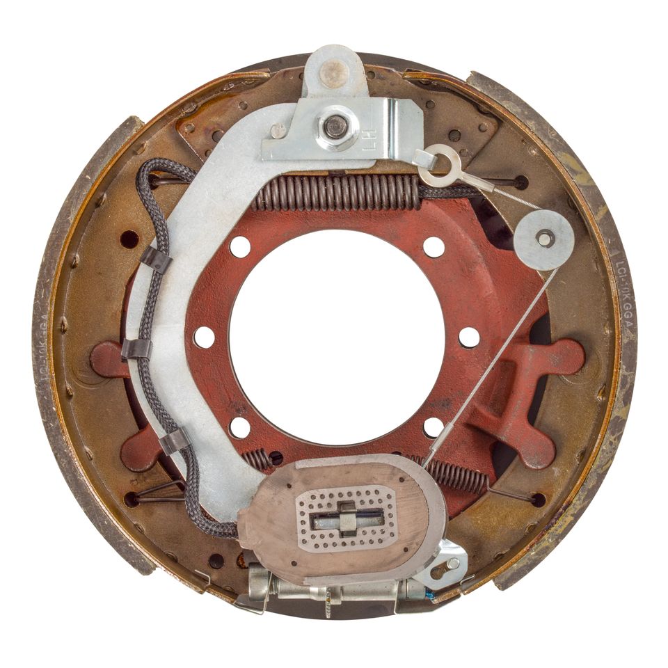298277 - Forward Self-Adjusting Trailer Brake Assembly - 12-1/4" x 3-3/8" Brake Size, 4-Bolt, 8,000-lb. Axles, Left (Driver) Side