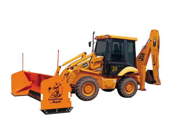 2612112 - Buyers Products ScoopDogg Backhoe Snow Pusher With Trip Edge 12 Foot Wide