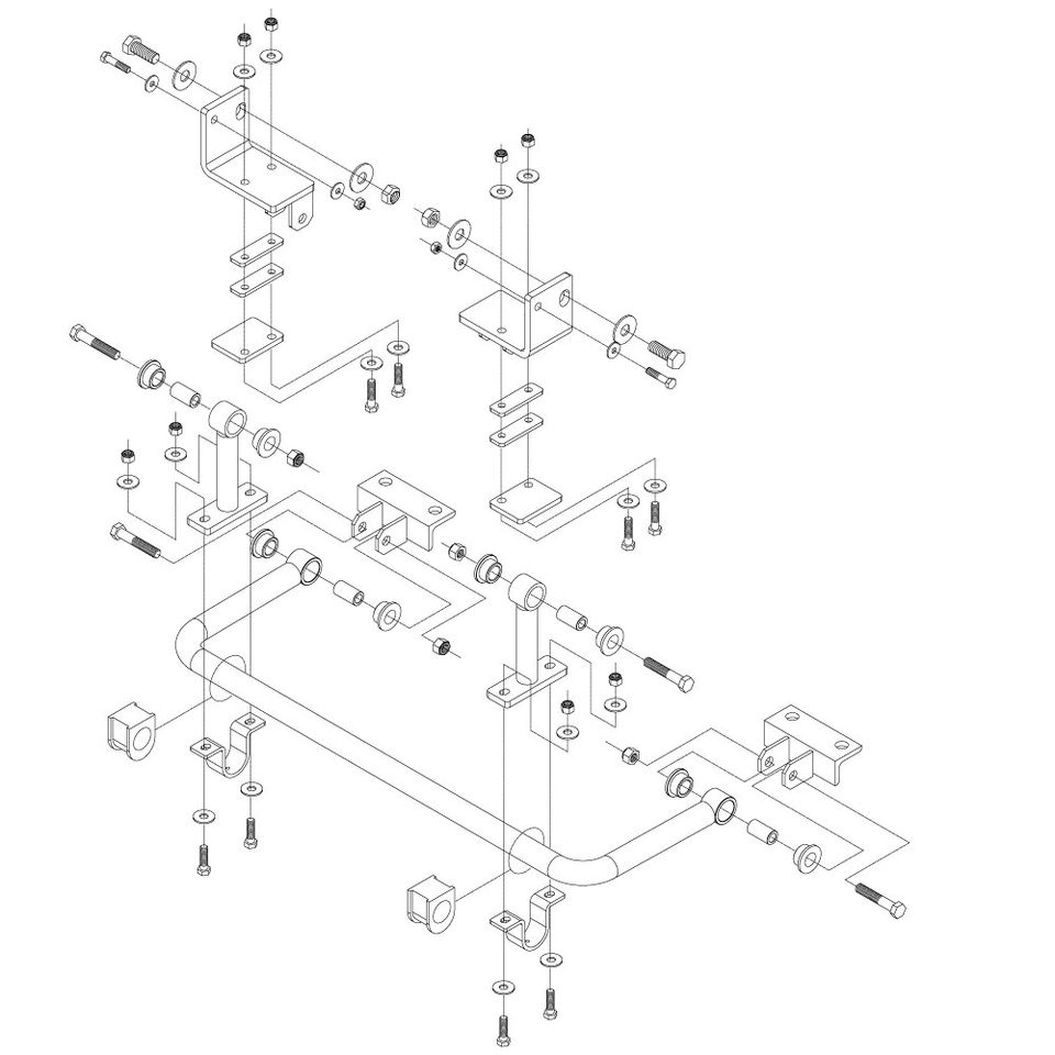 1259-105 - SWAY BAR KIT - 2000-2009 WORKHORSE W Series Chassis