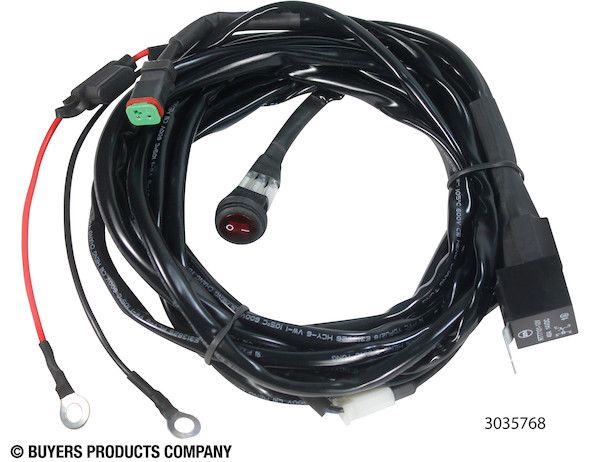 3035768 - Wire Harness with Switch for 1492160, 1492170, and 1492180 Series Light Bars - DT Connection