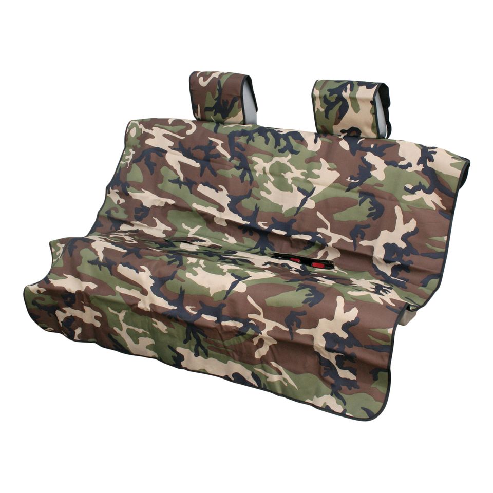 3146-20 - Seat Defender 58-Inch x 55-Inch Camo Waterproof Universal Bench Car Seat Cover Protector