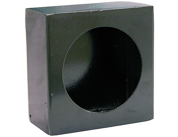 LB663 - Single Round Light Box Black Powder Coated Steel