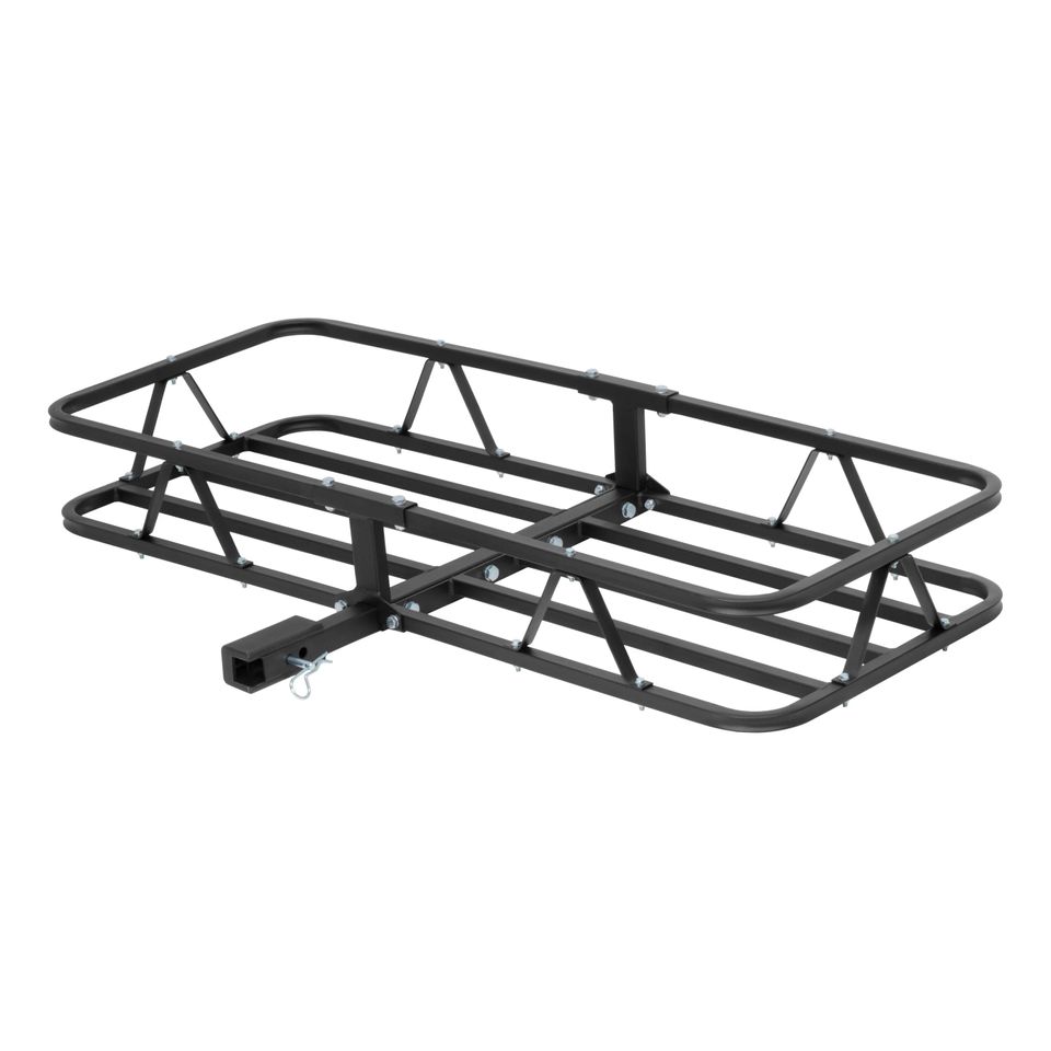 18145 - 48 x 20-Inch Basket Hitch Cargo Carrier, 500 lbs Capacity, Black Steel, 1-1/4, 2-In Adapter Shank