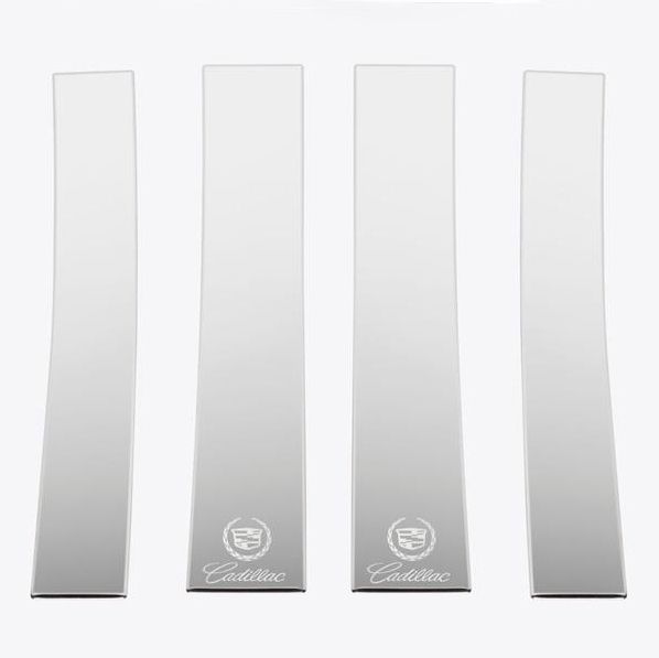 402611GM - "Cadillac Logo" Stainless Steel Pillar Post Trim Kit - Fits Cadillac Escalade 2007-2014 ESV / EXT - 4 Piece Kit - 2007-2014 Cadillac Escalade ESV and more