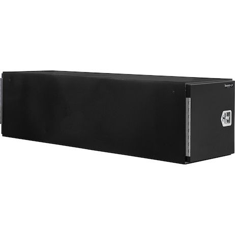 BP242496B - 24x24x96 Inch Black Steel Straight Side Tunnel Truck Tool Box with Shelf