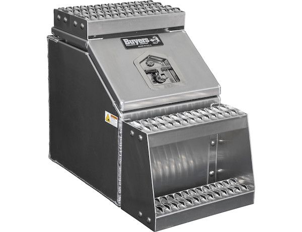 1705285 - Heavy Duty Smooth Aluminum WideOpen™ Step Boxes for Semi Trucks - 16 Inch Width