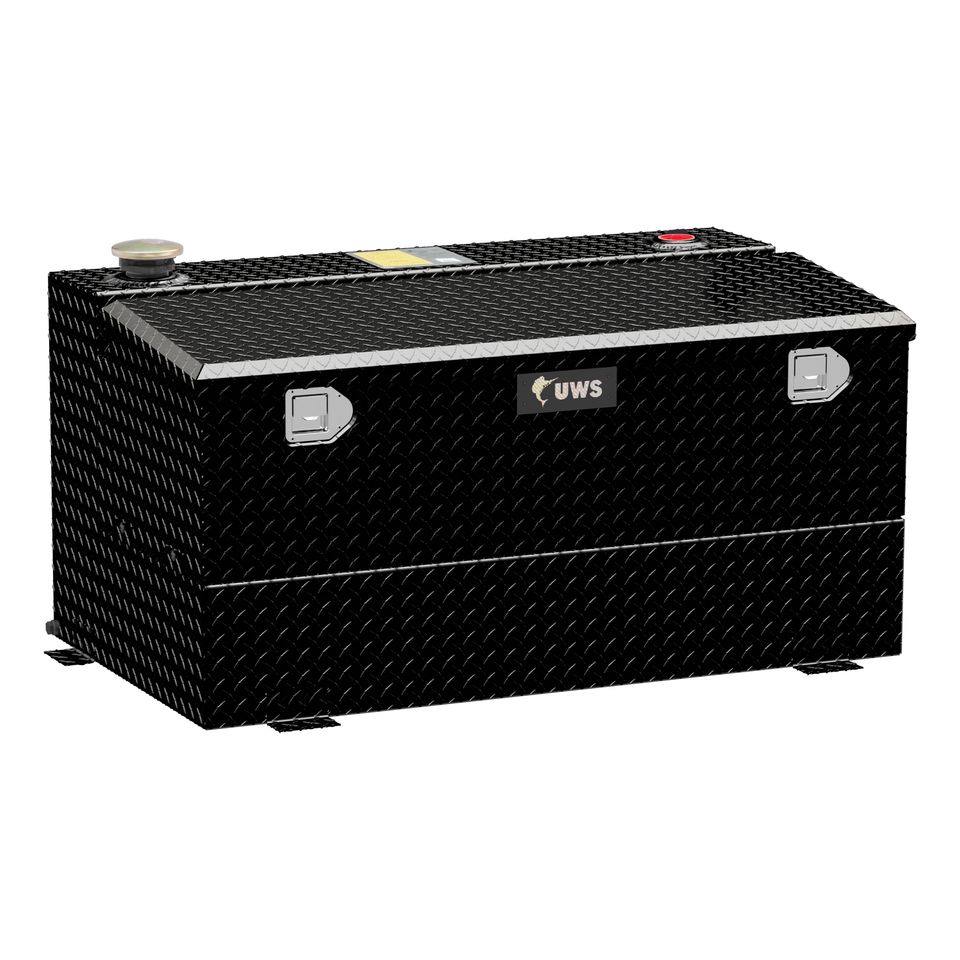 TT-75-COMBO-BLK - Gloss Black 75-Gallon Combo Aluminum Transfer Tank