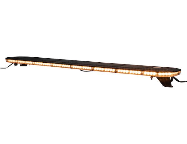 8893960 - 60 Inch Amber/Clear LED Light Bar with Warning / Clear Take Downs & Alley Lights / Rear Facing Turn Signals