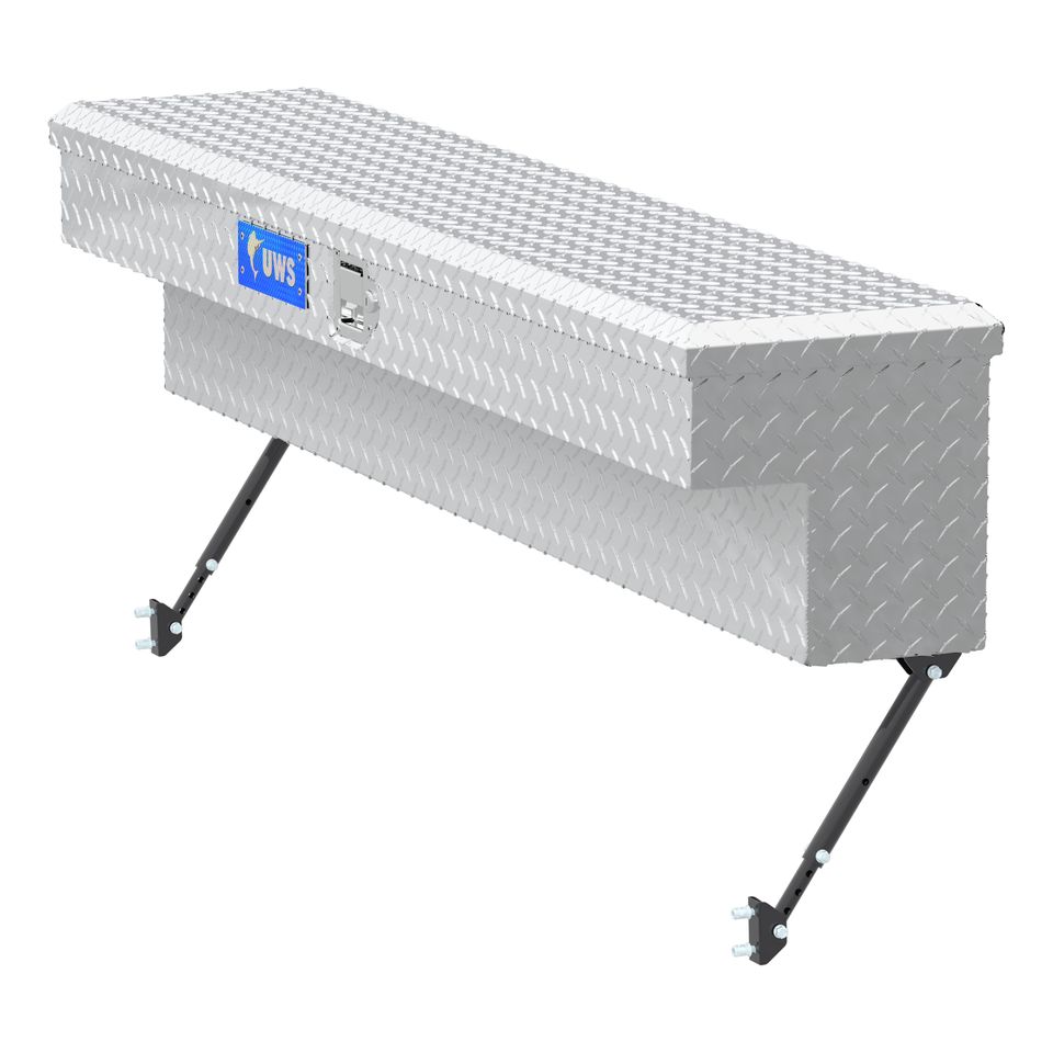EC30111-MK2 - 60-Inch Heavy-Wall Aluminum Truck Side Tool Box, RigidCore Lid, Space-Saving Legs