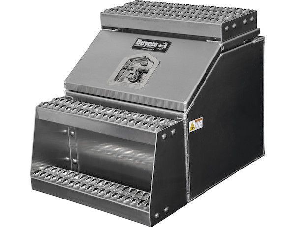 1705286 - Heavy Duty Smooth Aluminum WideOpen™ Step Boxes for Semi Trucks - 22 Inch Width