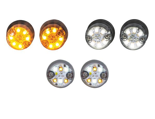 8891326 - 25 Foot Amber Push-On Hideaway Strobe Kit With In-Line Flashers With 6 LED