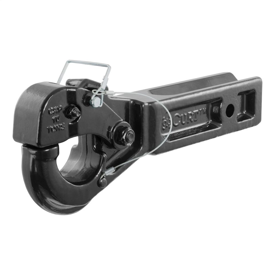 48010 - Receiver-Mount Pintle Hook (2-1/2in. Shank; 20;000 lbs.; 2-1/2in. Lunette Rings)