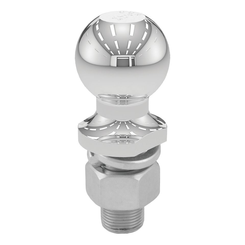40037 - Chrome Trailer Hitch Ball, 7,500 lbs, 2-Inch Diameter, 1 x 2-1/8-Inch Shank
