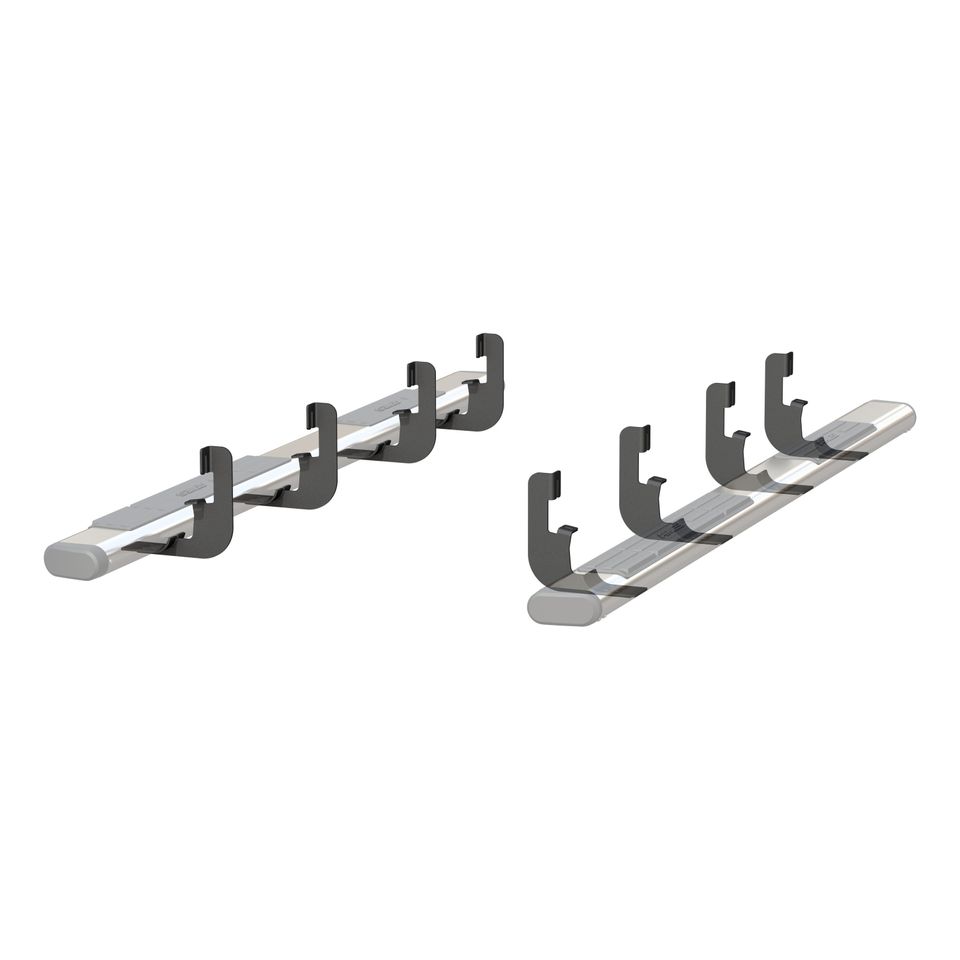 4499 - Mounting Brackets for 6" Oval Side Bars - 2019-2026 Chevrolet Silverado 1500, 2020-2026 Chevrolet Silverado 2500 HD and more