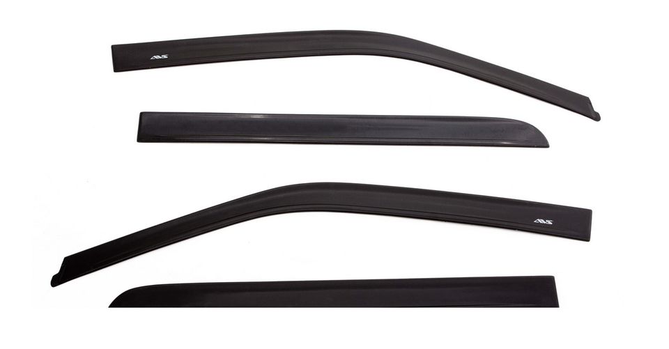 1774003 - Ventvisor Deflector; Matte Black; Low Profile; In-Channel Mount; 4 pc. - 2019-2023 Ram 1500 Classic and more