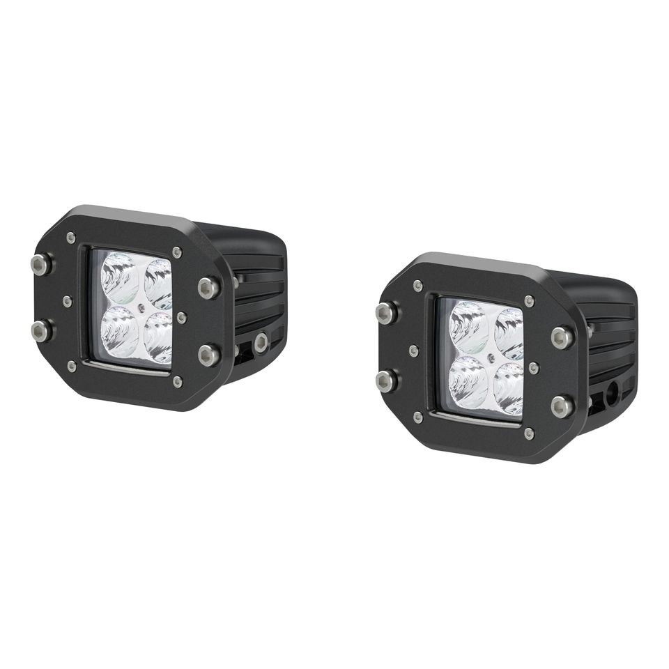 1501250 - 2-Inch Flush-Mount LED Lights, 2,200 Lumens Flood Beam, Waterproof and Dustproof, 2-Pack