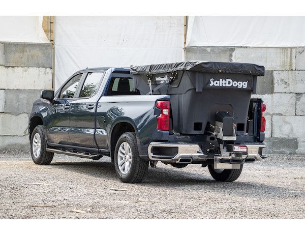 SHPE2000 - 2.0 Cubic Yard Electric Black Poly Hopper Spreader