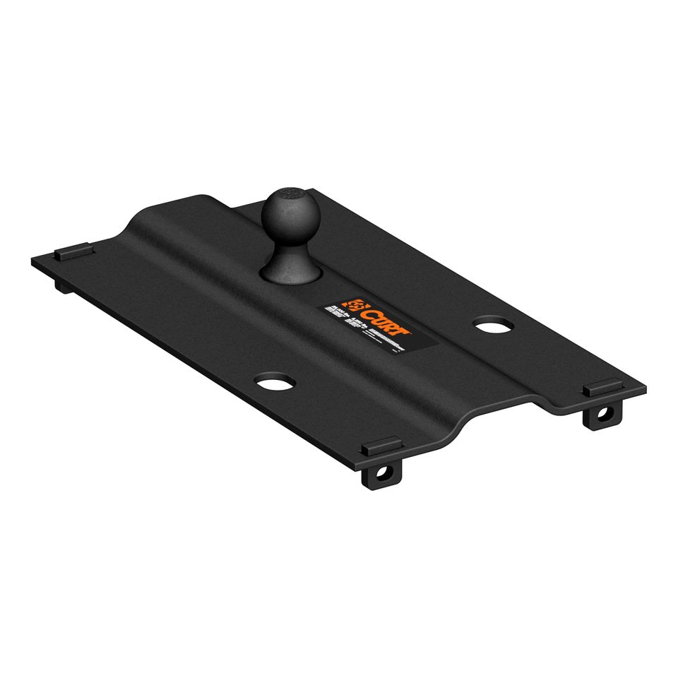 16055 - Bent Plate 5th Wheel to Gooseneck Adapter Hitch, Fits Industry-Standard Rails, 25,000 lbs, 2-5/16-Inch Ball