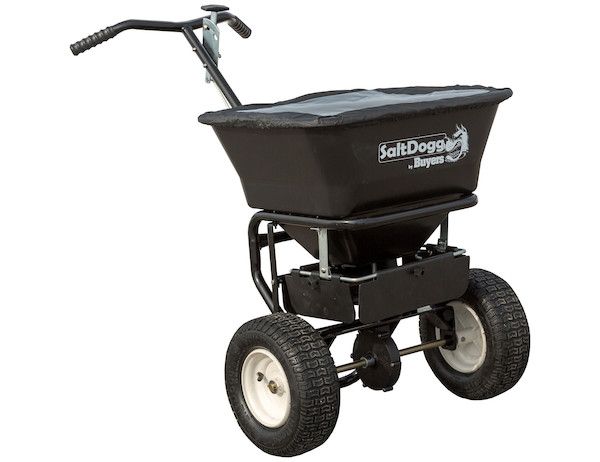 WB155BG - Bulk Salt Walk Behind Broadcast Spreader with Black Powder-Coated Frame
