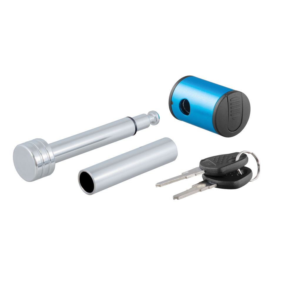 23506 - Right-Angle Trailer Hitch Lock, 1/2-Inch Pin Diameter, 5/8-Inch Adapter, Fits 1-1/4 or 2-Inch Receiver