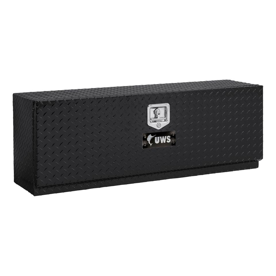 TBTS-48-BLK - Gloss Black Aluminum 48" Single-Door Topside Truck Tool Box (LTL Shipping Only)
