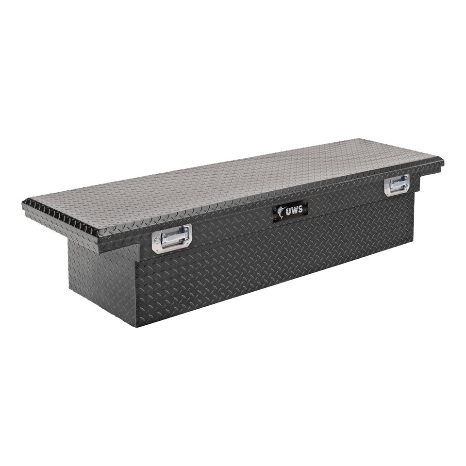 TBS-69-LP-PH-MB - Matte Black 69" Truck Tool Box, Low Profile, Pull Handles (LTL Shipping Only) - 1999-2010,2023-2027 Ford F-250 Super Duty and more