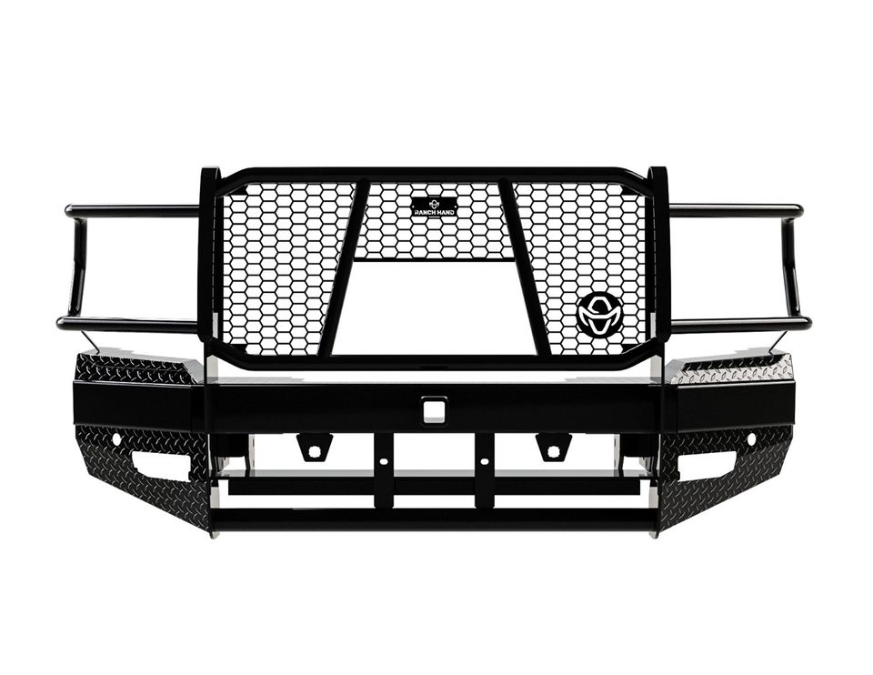 FBD195BLRC - Sport Series Winch Ready Front Bumper - 2019-2024 Ram 2500, 2019-2024 Ram 3500
