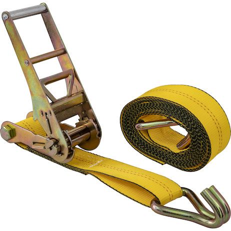 5483027 - 27 Foot Commercial Grade Ratchet Tie Down with Double J-Hooks