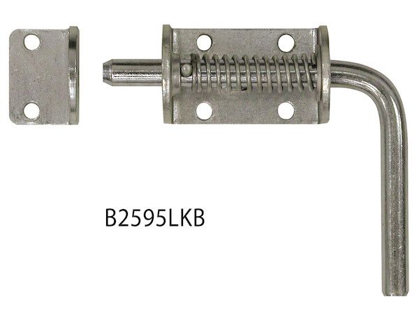 B2595LKB - 1/2 Inch Zinc Plated Spring Latch Assembly with Keeper