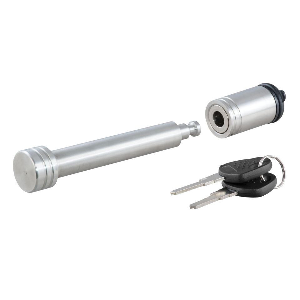 23519 - Stainless Steel Trailer Hitch Lock, 5/8-Inch Pin Diameter, Fits 2 or 2-1/2-Inch Receiver