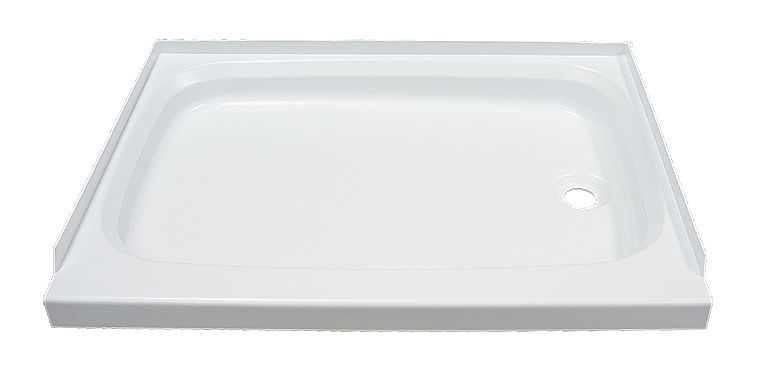 210371 - RV Shower Pan with Right Drain - 24" x 32" White