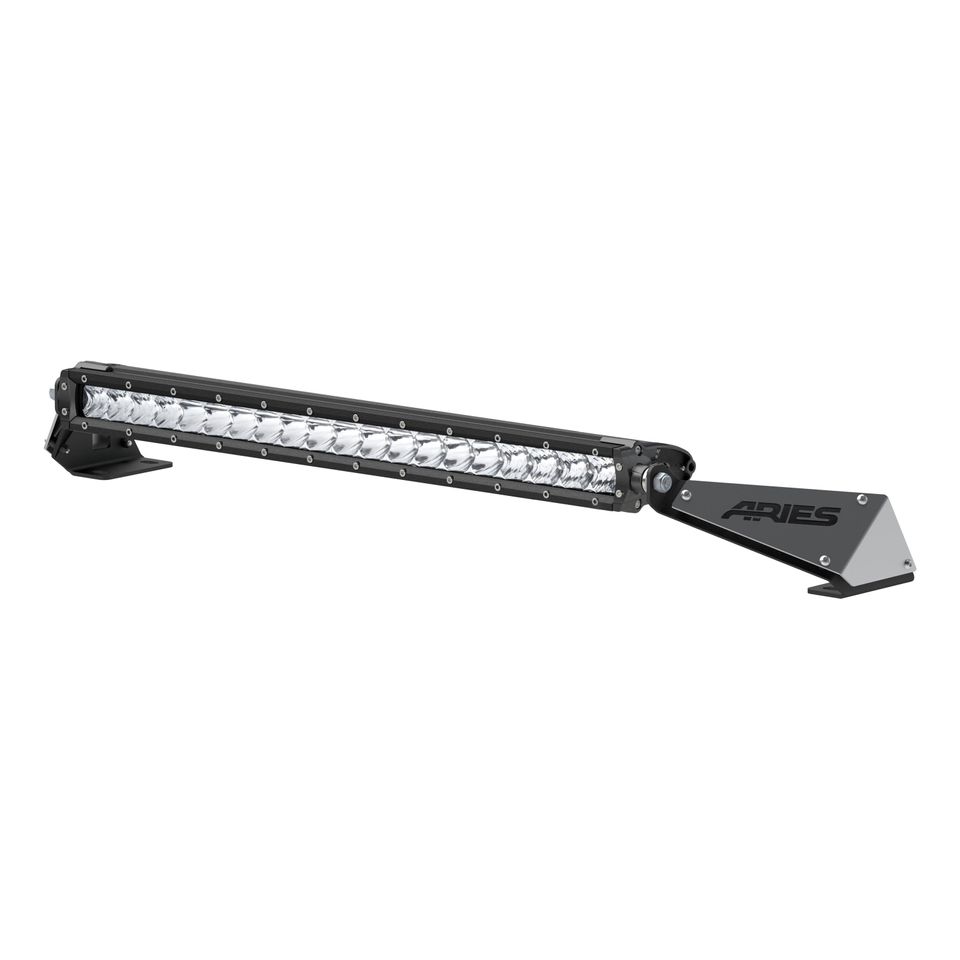 1501300 - 20-Inch LED Light Bar for Jeep Wrangler JK, Hood Mount Brackets, 9,800-Lumen Combo Beam - 2007-2017 Jeep Wrangler