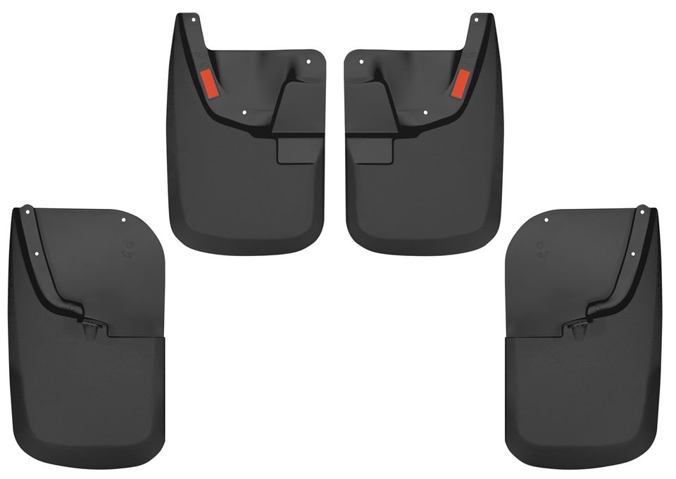 56686 - Custom Mud Guards-Front and Rear Mud Guard Set - 2011-2016 Ford F-250 Super Duty, 2011-2016 Ford F-350 Super Duty