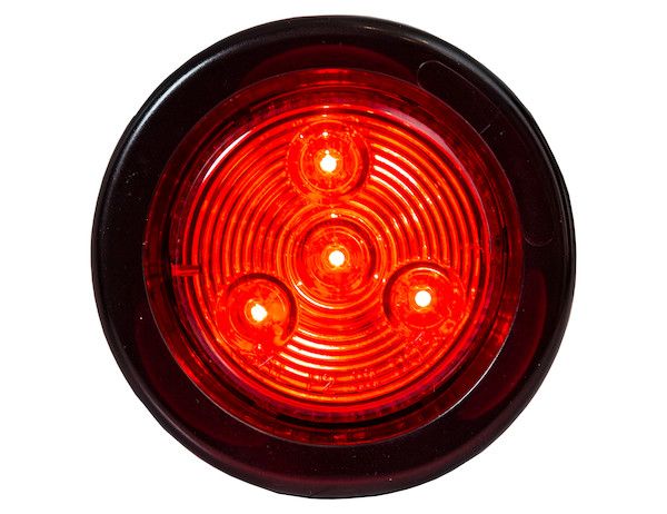 5622102 - 2 Inch Red Round Marker/Clearance Light with 4 LED Kit (Includes Grommet)