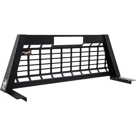 851460 - 23.00-inch Tall Textured Matte Black Heavy-Duty Steel GuardDogg Pickup Truck Headache Rack Bundle with Mounting Brackets