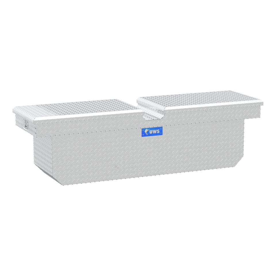 TBD-72 - Bright Aluminum 72" Deep Gull Wing Crossover Truck Tool Box - 2011-2026 Ram 2500, 2011-2026 Ram 3500 and more