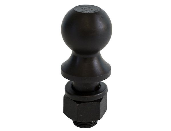 1802055 - 2-5/16 Inch Black Hitch Ball With 1-1/4 Shank Diameter x 2-3/4 Long+1 Inch Riser